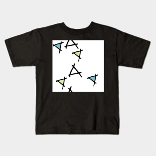 Tumbling Triangles Kids T-Shirt